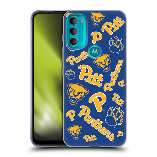 University Of Pittsburgh University of Pittsburgh Art Pattern 1 Soft Gel Case for Motorola Moto G71 5G