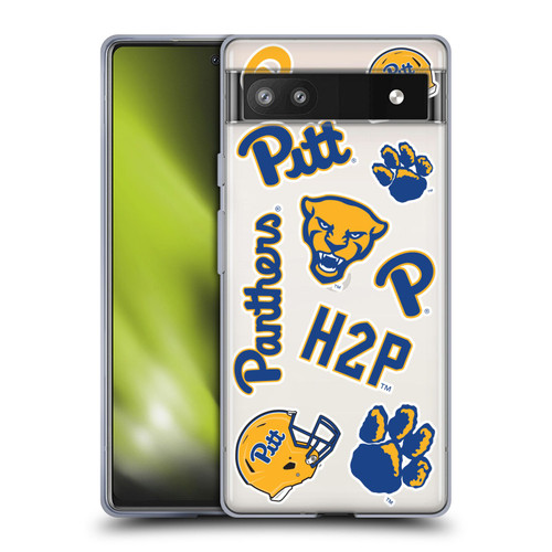 University Of Pittsburgh University of Pittsburgh Art Collage Soft Gel Case for Google Pixel 6a