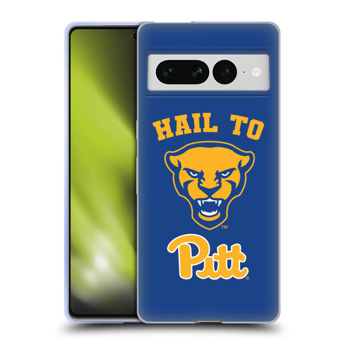University Of Pittsburgh University of Pittsburgh Art Hail To Pitt Soft Gel Case for Google Pixel 7 Pro