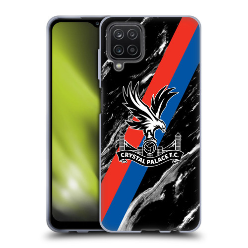 Crystal Palace FC Crest Black Marble Soft Gel Case for Samsung Galaxy A12 (2020)