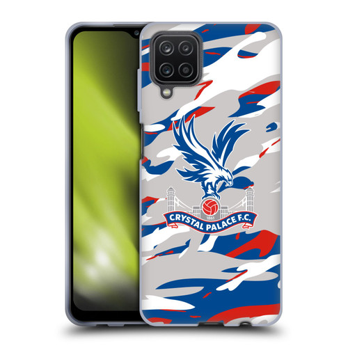 Crystal Palace FC Crest Camouflage Soft Gel Case for Samsung Galaxy A12 (2020)