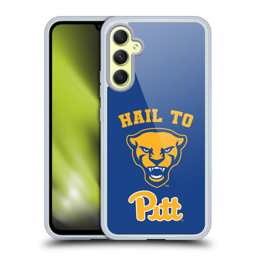 University Of Pittsburgh University of Pittsburgh Art Hail To Pitt Soft Gel Case for Samsung Galaxy A34 5G