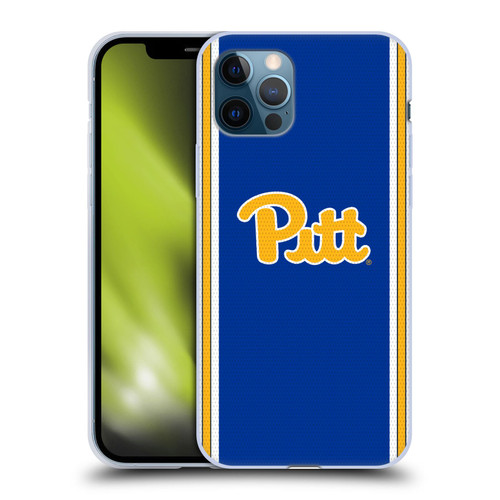 University Of Pittsburgh University Of Pittsburgh Football Jersey Soft Gel Case for Apple iPhone 12 / iPhone 12 Pro