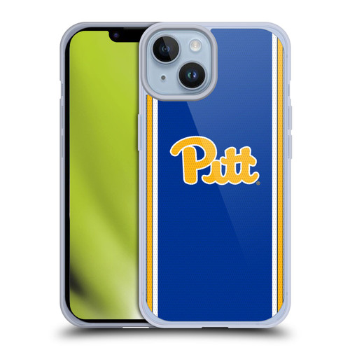 University Of Pittsburgh University Of Pittsburgh Football Jersey Soft Gel Case for Apple iPhone 14