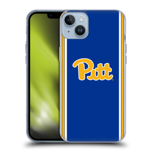 University Of Pittsburgh University Of Pittsburgh Football Jersey Soft Gel Case for Apple iPhone 14 Plus
