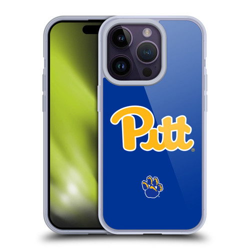University Of Pittsburgh University Of Pittsburgh Plain Soft Gel Case for Apple iPhone 14 Pro