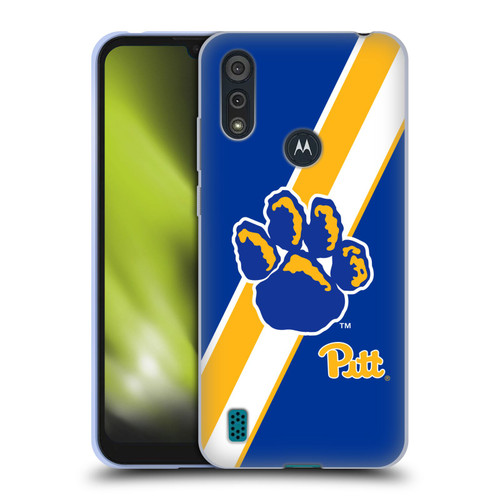 University Of Pittsburgh University Of Pittsburgh Stripes Soft Gel Case for Motorola Moto E6s (2020)