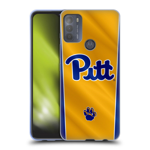 University Of Pittsburgh University Of Pittsburgh Banner Soft Gel Case for Motorola Moto G50