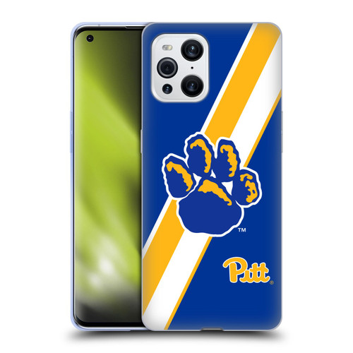 University Of Pittsburgh University Of Pittsburgh Stripes Soft Gel Case for OPPO Find X3 / Pro