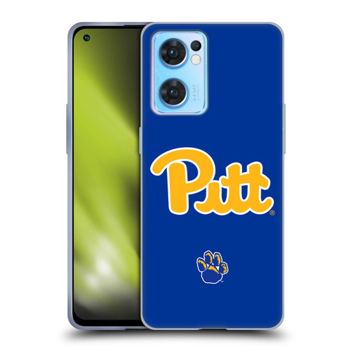University Of Pittsburgh University Of Pittsburgh Plain Soft Gel Case for OPPO Reno7 5G / Find X5 Lite