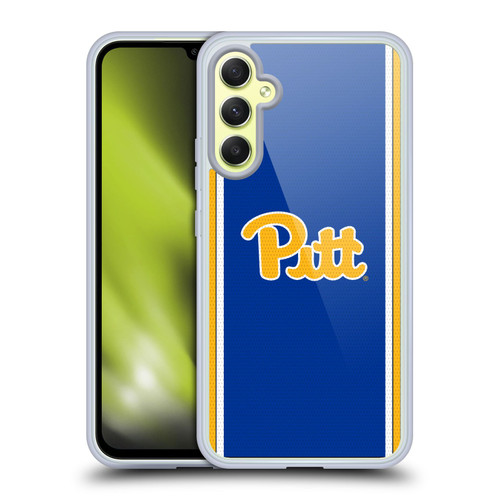 University Of Pittsburgh University Of Pittsburgh Football Jersey Soft Gel Case for Samsung Galaxy A34 5G