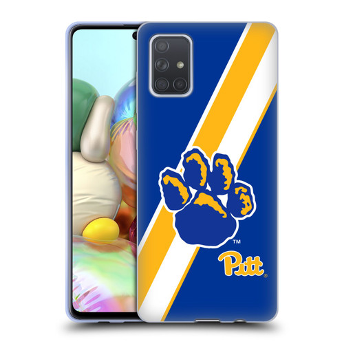 University Of Pittsburgh University Of Pittsburgh Stripes Soft Gel Case for Samsung Galaxy A71 (2019)