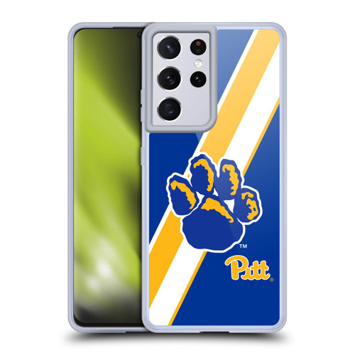 University Of Pittsburgh University Of Pittsburgh Stripes Soft Gel Case for Samsung Galaxy S21 Ultra 5G