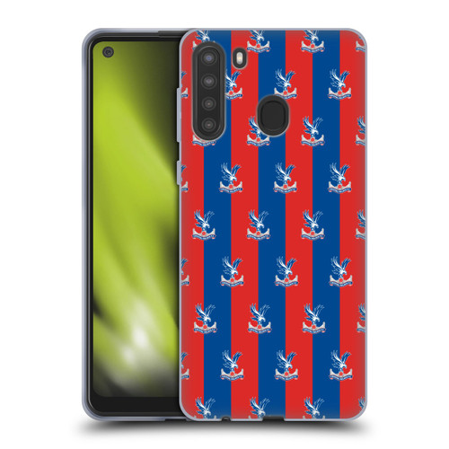 Crystal Palace FC Crest Pattern Soft Gel Case for Samsung Galaxy A21 (2020)