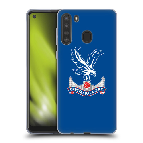 Crystal Palace FC Crest Plain Soft Gel Case for Samsung Galaxy A21 (2020)