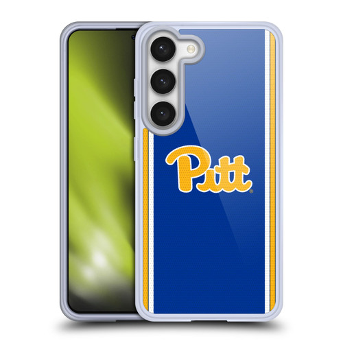 University Of Pittsburgh University Of Pittsburgh Football Jersey Soft Gel Case for Samsung Galaxy S23 5G