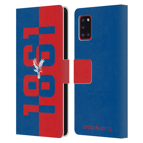 Crystal Palace FC Crest 1861 Leather Book Wallet Case Cover For Samsung Galaxy A31 (2020)