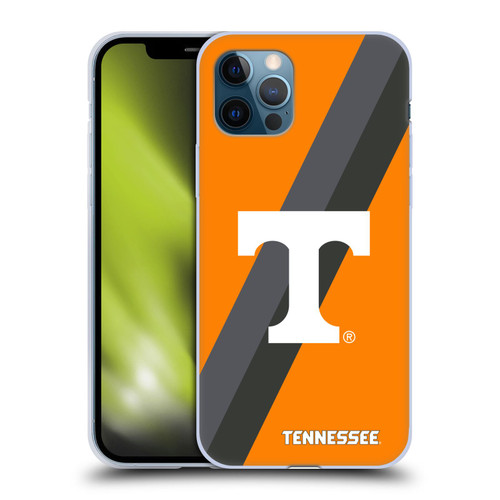 University Of Tennessee UTK University Of Tennessee Knoxville Stripes Soft Gel Case for Apple iPhone 12 / iPhone 12 Pro
