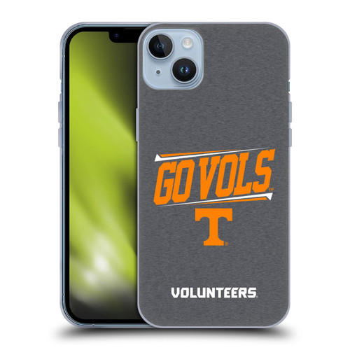 University Of Tennessee UTK University Of Tennessee Knoxville Double Bar Soft Gel Case for Apple iPhone 14 Plus