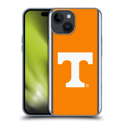 University Of Tennessee UTK University Of Tennessee Knoxville Football Jersey Soft Gel Case for Apple iPhone 15