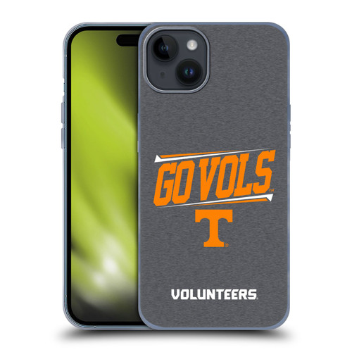 University Of Tennessee UTK University Of Tennessee Knoxville Double Bar Soft Gel Case for Apple iPhone 15 Plus