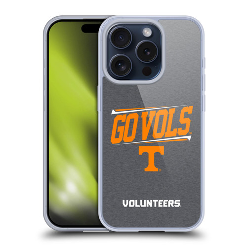 University Of Tennessee UTK University Of Tennessee Knoxville Double Bar Soft Gel Case for Apple iPhone 15 Pro & MagSafe