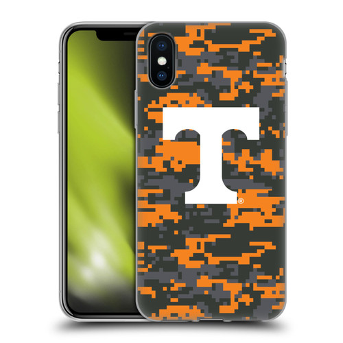 University Of Tennessee UTK University Of Tennessee Knoxville Digital Camouflage Soft Gel Case for Apple iPhone X / iPhone XS