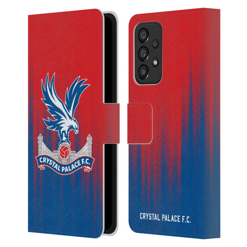 Crystal Palace FC Crest Halftone Leather Book Wallet Case Cover For Samsung Galaxy A33 5G (2022)