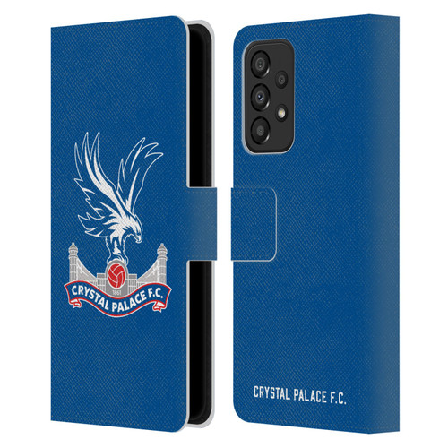 Crystal Palace FC Crest Plain Leather Book Wallet Case Cover For Samsung Galaxy A33 5G (2022)