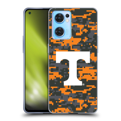 University Of Tennessee UTK University Of Tennessee Knoxville Digital Camouflage Soft Gel Case for OPPO Reno7 5G / Find X5 Lite