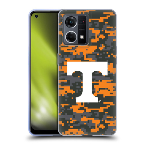 University Of Tennessee UTK University Of Tennessee Knoxville Digital Camouflage Soft Gel Case for OPPO Reno8 4G