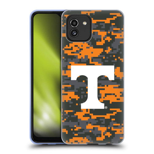 University Of Tennessee UTK University Of Tennessee Knoxville Digital Camouflage Soft Gel Case for Samsung Galaxy A03 (2021)