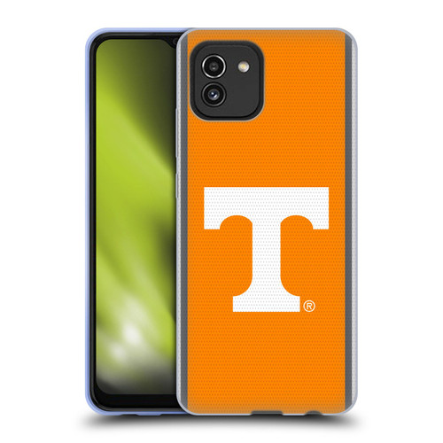 University Of Tennessee UTK University Of Tennessee Knoxville Football Jersey Soft Gel Case for Samsung Galaxy A03 (2021)