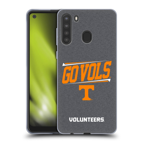 University Of Tennessee UTK University Of Tennessee Knoxville Double Bar Soft Gel Case for Samsung Galaxy A21 (2020)