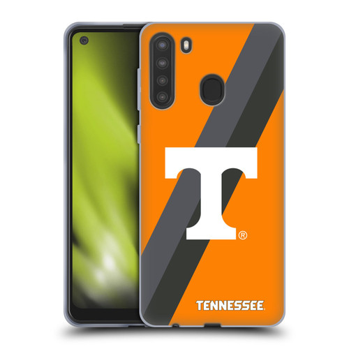 University Of Tennessee UTK University Of Tennessee Knoxville Stripes Soft Gel Case for Samsung Galaxy A21 (2020)