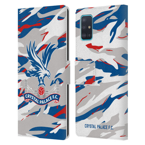 Crystal Palace FC Crest Camouflage Leather Book Wallet Case Cover For Samsung Galaxy A51 (2019)