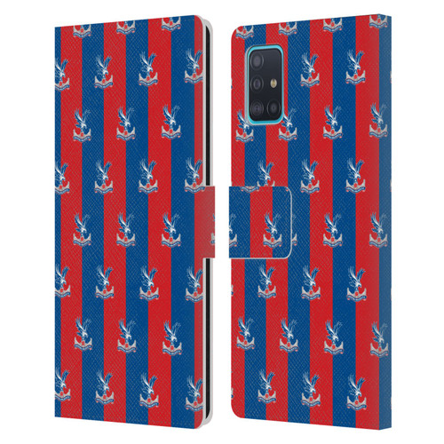 Crystal Palace FC Crest Pattern Leather Book Wallet Case Cover For Samsung Galaxy A51 (2019)