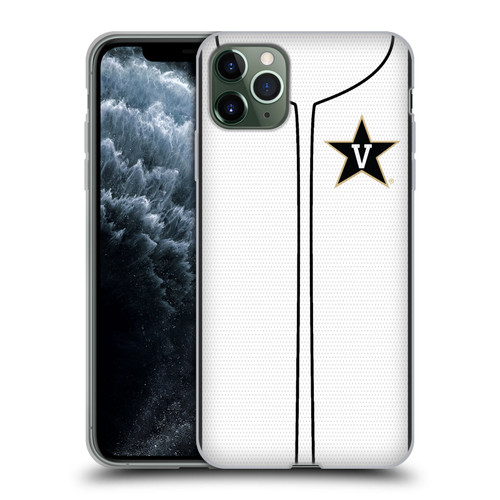 Vanderbilt University Vandy Vanderbilt University Baseball Jersey Soft Gel Case for Apple iPhone 11 Pro Max