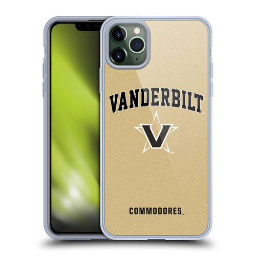 Vanderbilt University Vandy Vanderbilt University Campus Logotype Soft Gel Case for Apple iPhone 11 Pro Max