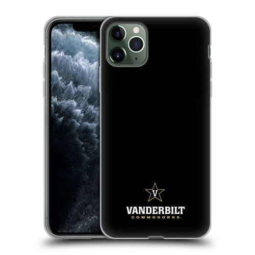 Vanderbilt University Vandy Vanderbilt University Logotype Soft Gel Case for Apple iPhone 11 Pro Max