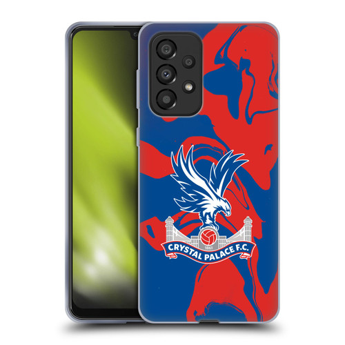 Crystal Palace FC Crest Red And Blue Marble Soft Gel Case for Samsung Galaxy A33 5G (2022)