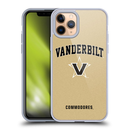 Vanderbilt University Vandy Vanderbilt University Campus Logotype Soft Gel Case for Apple iPhone 11 Pro