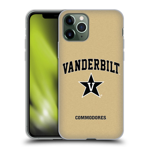 Vanderbilt University Vandy Vanderbilt University Campus Logotype Soft Gel Case for Apple iPhone 11 Pro