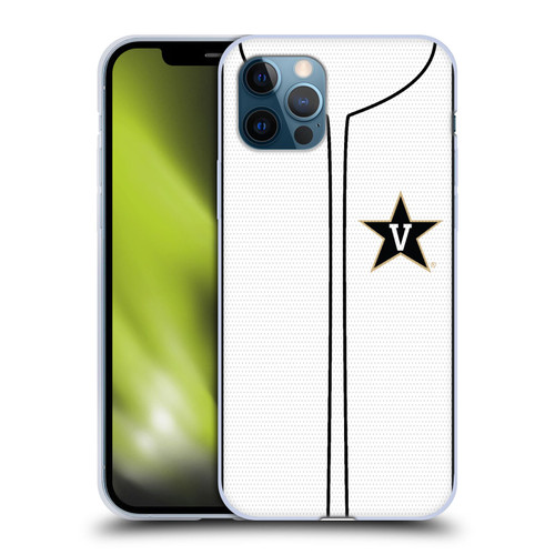 Vanderbilt University Vandy Vanderbilt University Baseball Jersey Soft Gel Case for Apple iPhone 12 / iPhone 12 Pro