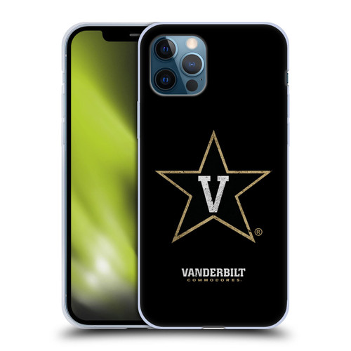 Vanderbilt University Vandy Vanderbilt University Distressed Look Soft Gel Case for Apple iPhone 12 / iPhone 12 Pro