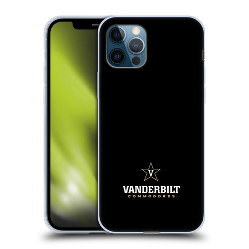 Vanderbilt University Vandy Vanderbilt University Logotype Soft Gel Case for Apple iPhone 12 / iPhone 12 Pro