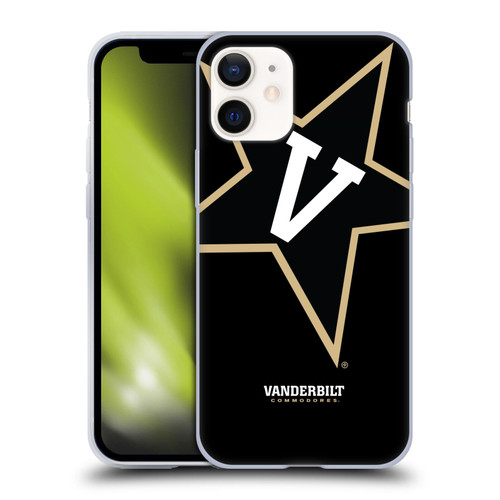 Vanderbilt University Vandy Vanderbilt University Oversized Icon Soft Gel Case for Apple iPhone 12 Mini