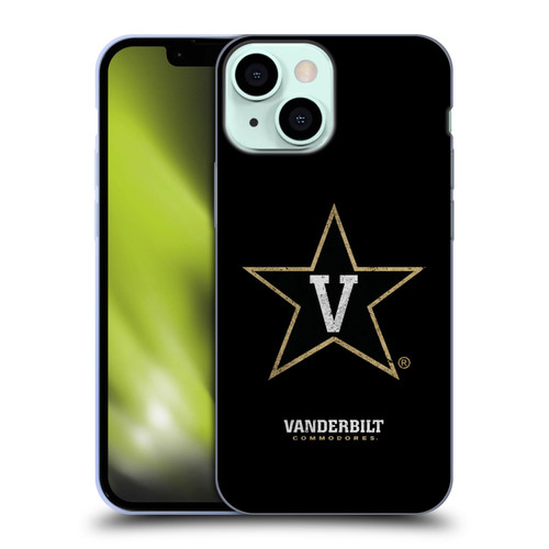 Vanderbilt University Vandy Vanderbilt University Distressed Look Soft Gel Case for Apple iPhone 13 Mini