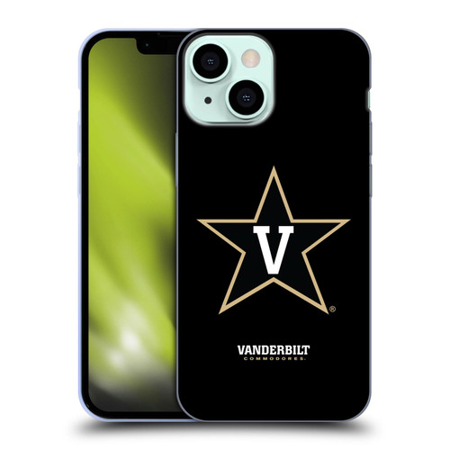Vanderbilt University Vandy Vanderbilt University Plain Soft Gel Case for Apple iPhone 13 Mini