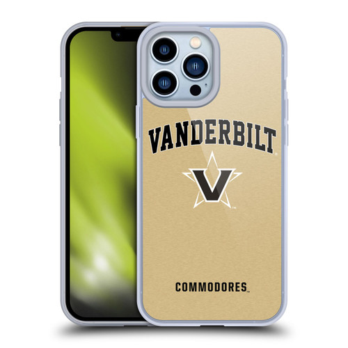 Vanderbilt University Vandy Vanderbilt University Campus Logotype Soft Gel Case for Apple iPhone 13 Pro Max